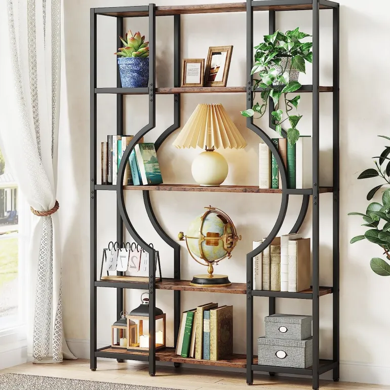 Fashion Tribesigns Bookshelf, 5-Tier Bookcase Shelving Unit for Home Office
