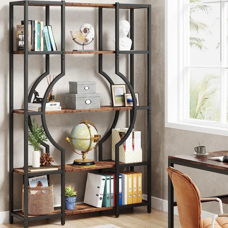 Fashion Tribesigns Bookshelf, 5-Tier Bookcase Shelving Unit for Home Office