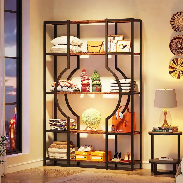 Fashion Tribesigns Bookshelf, 5-Tier Bookcase Shelving Unit for Home Office