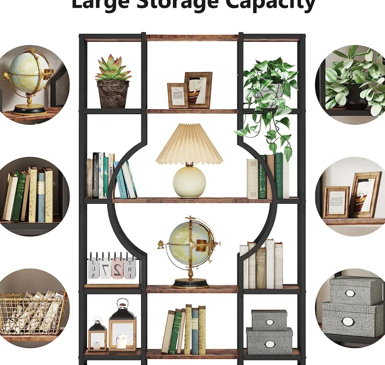Fashion Tribesigns Bookshelf, 5-Tier Bookcase Shelving Unit for Home Office