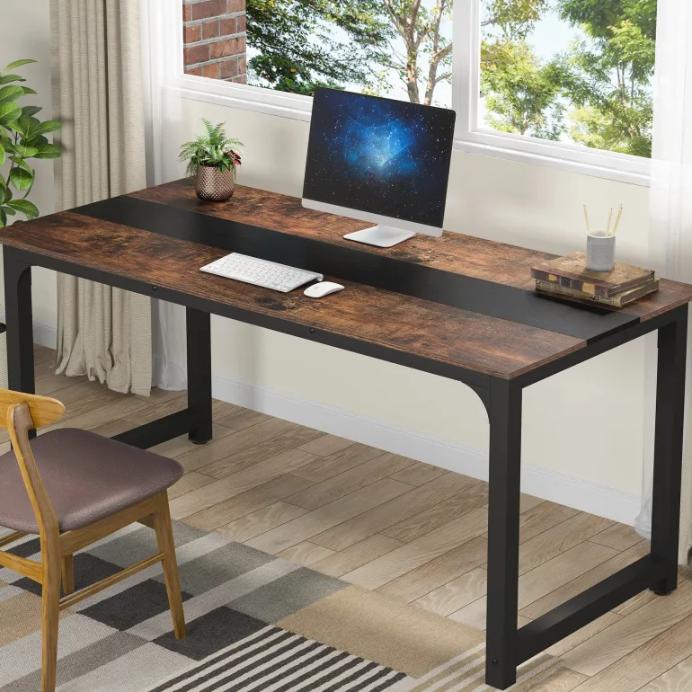 Best Sale Tribesigns Computer Desk, Office Desk Computer Table Study Writing Desk