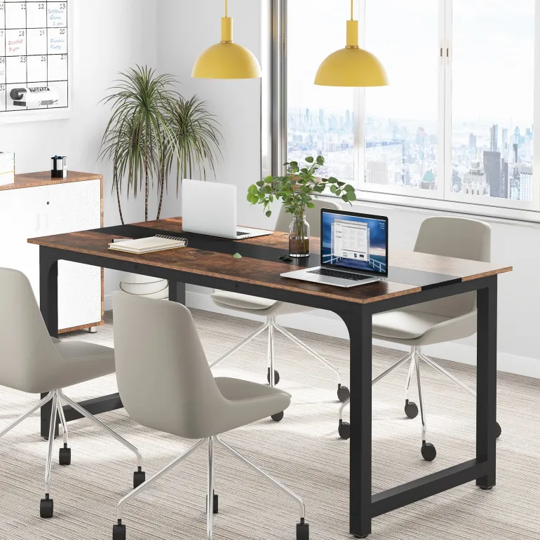 Best Sale Tribesigns Computer Desk, Office Desk Computer Table Study Writing Desk