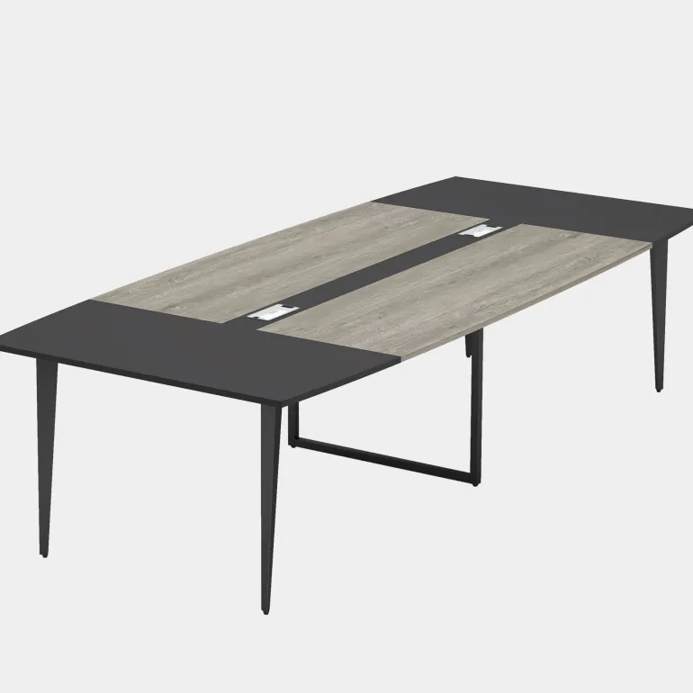 Cheap Tribesigns Conference Table, Modern 6FT / 8FT Boat Shaped Meeting Table