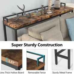 Online Tribesigns Console Table, 70.9 inch Extra Long Sofa Table