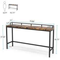 Online Tribesigns Console Table, 70.9 inch Extra Long Sofa Table