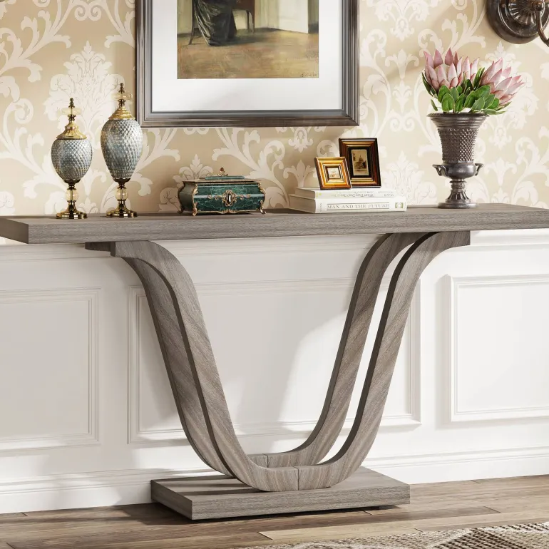 Cheap Tribesigns Console Table, 55 Inch Farmhouse Sofa Table Hallway Table