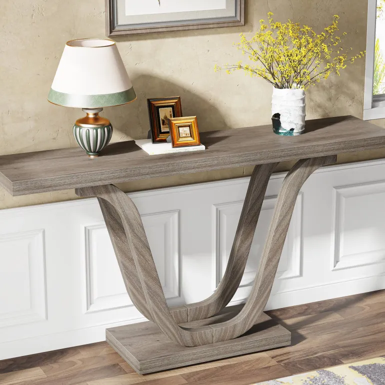 Cheap Tribesigns Console Table, 55 Inch Farmhouse Sofa Table Hallway Table