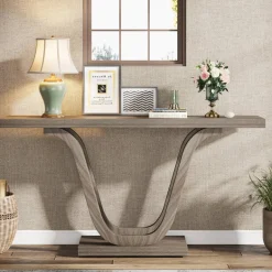 Cheap Tribesigns Console Table, 55 Inch Farmhouse Sofa Table Hallway Table