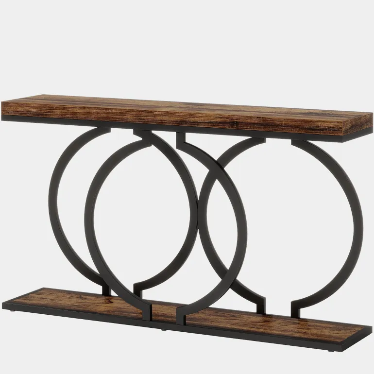 Best Sale Tribesigns Console Table, 55 inch Faux Marble Entryway Sofa Table