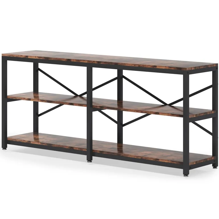 New Tribesigns Console Table, 70.9 inch Long Sofa Table with Storage Shelves
