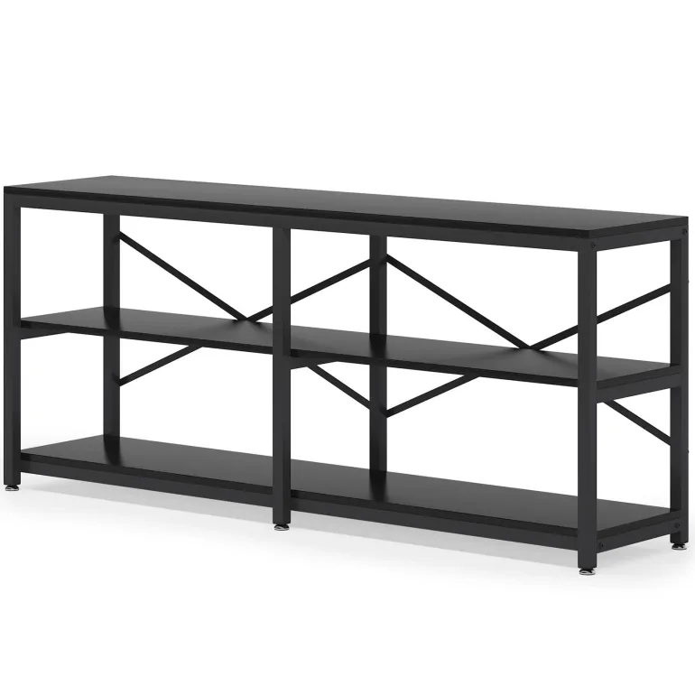 New Tribesigns Console Table, 70.9 inch Long Sofa Table with Storage Shelves