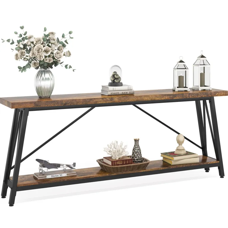 Best Tribesigns Console Table, 70.9 Inches Extra Long Sofa Table Behind Couch