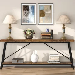 Best Tribesigns Console Table, 70.9 Inches Extra Long Sofa Table Behind Couch