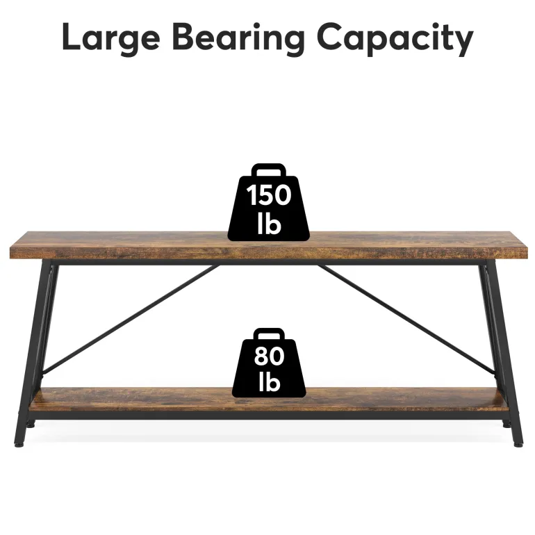 Best Tribesigns Console Table, 70.9 Inches Extra Long Sofa Table Behind Couch