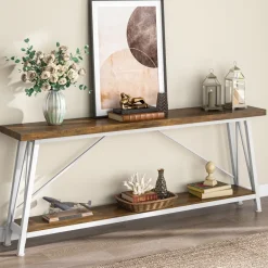 Best Tribesigns Console Table, 70.9 Inches Extra Long Sofa Table Behind Couch