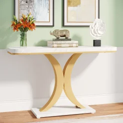 Discount Tribesigns Console Table, 40" Narrow Entryway Foyer Table