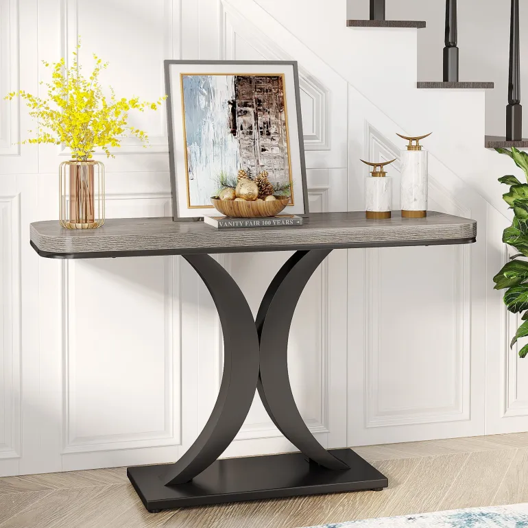 Discount Tribesigns Console Table, 40" Narrow Entryway Foyer Table