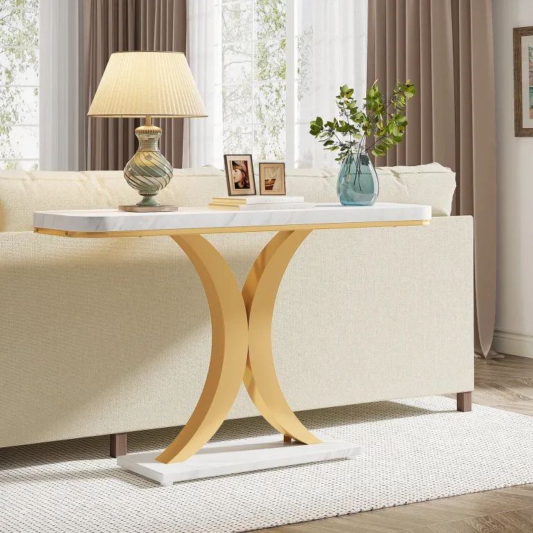 Discount Tribesigns Console Table, 40" Narrow Entryway Foyer Table