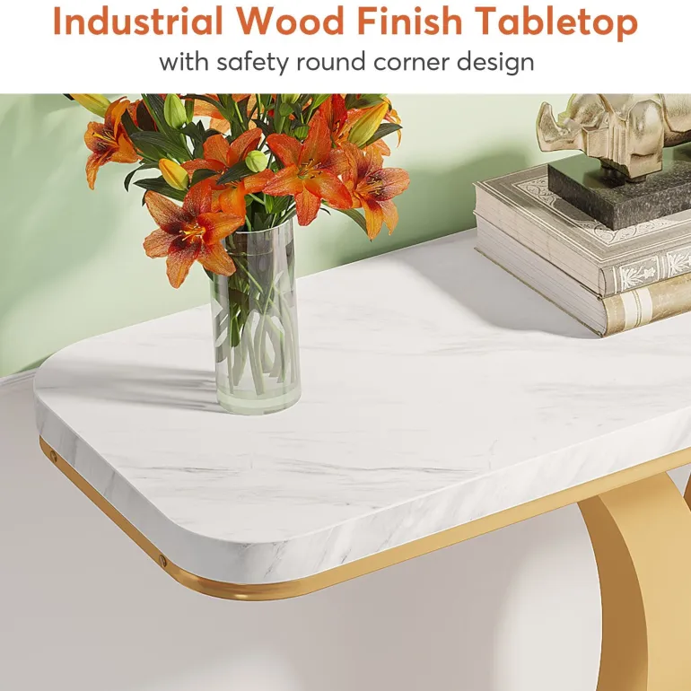 Discount Tribesigns Console Table, 40" Narrow Entryway Foyer Table