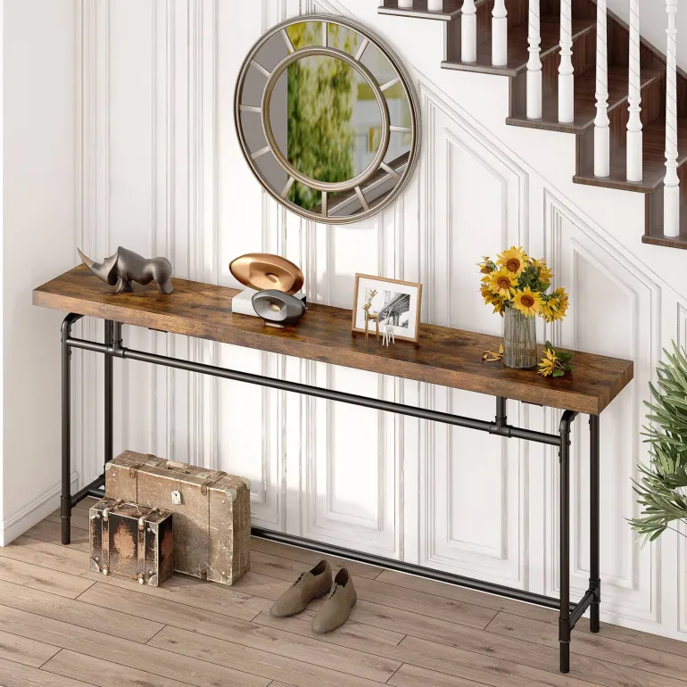 Discount Tribesigns Console Table, 70.9" Narrow Long Entryway Sofa Table