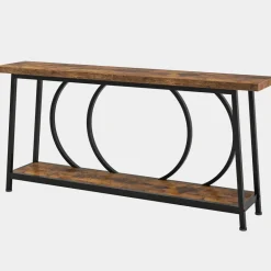 Best Sale Tribesigns Console Table, 70.9" Sofa Entryway Table with 2 Open Storage Shelves
