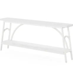 Flash Sale Tribesigns Console Table, 70.8” Sofa Tables Entryway Table with 2 Tier Wood Shelves