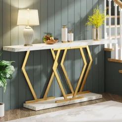 Flash Sale Tribesigns Console Table, Modern 70.9