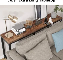 Best Tribesigns Console Table, Narrow Hallway Table, 70.9 inch Sofa Table