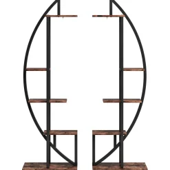 Outlet Tribesigns Curved Plant Stand Pack of 2, 5-Tier Flower Display Shelf