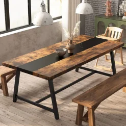 Outlet Tribesigns Dining Table for 8 People, 70.87