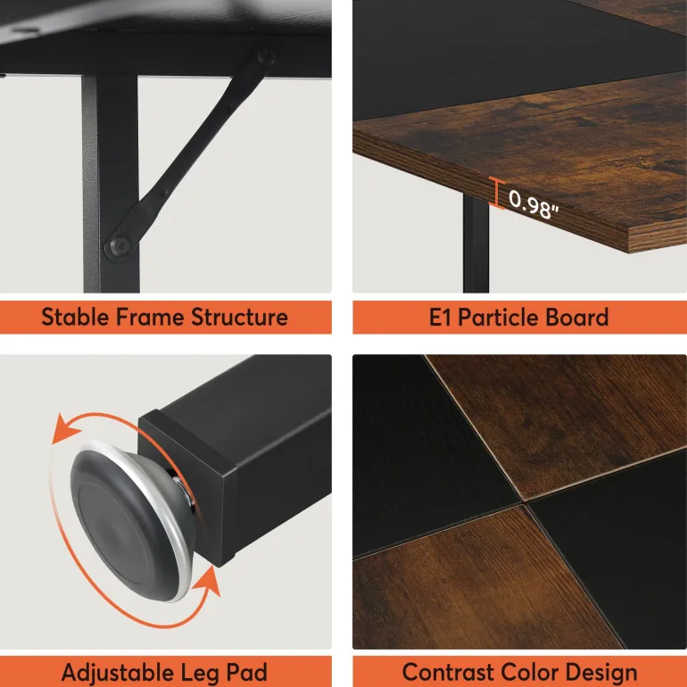 Sale Tribesigns Dining Table, Square 43" Dinner Table with Storage Shelf for 4