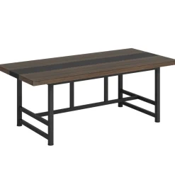 Hot Tribesigns Dinning Table 6 People, 70" Home & Kitchen Table with Metal Frame