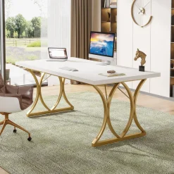 Cheap Tribesigns Executive Desk, 63