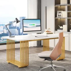 Best Sale Tribesigns Executive Desk, 70.9