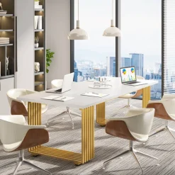 Best Sale Tribesigns Executive Desk, 70.9