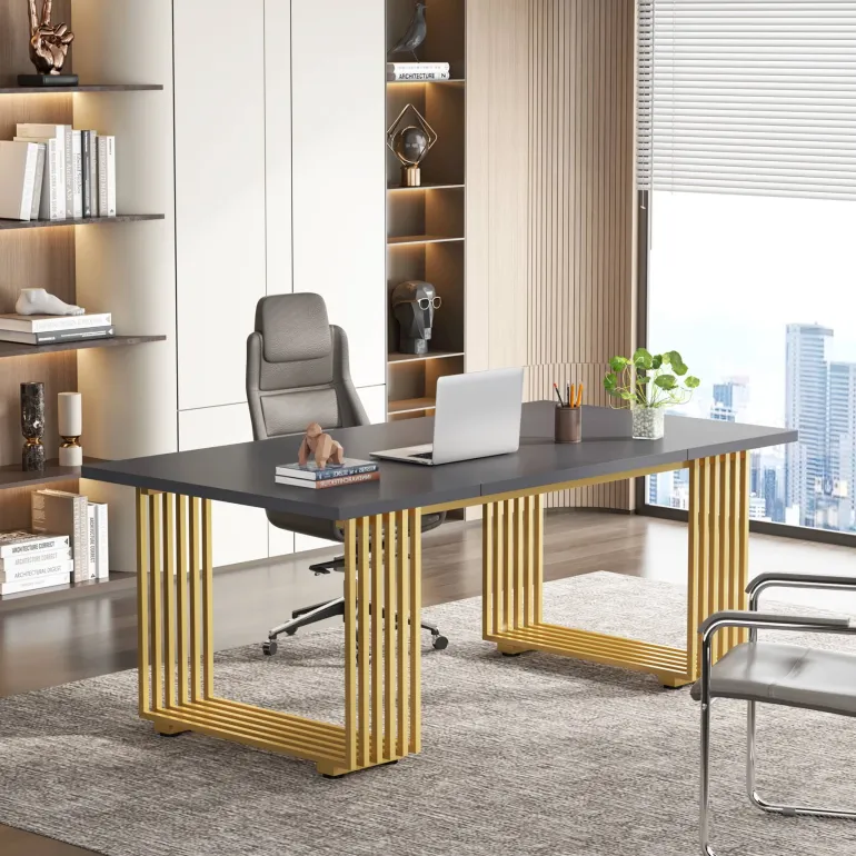 Best Sale Tribesigns Executive Desk, 70.9" Modern Office Computer Desk Conference Table