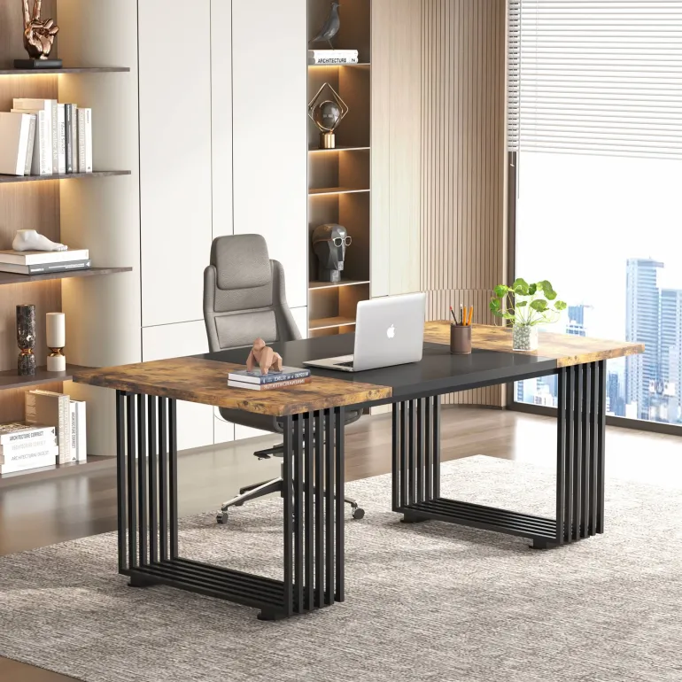 Best Sale Tribesigns Executive Desk, 70.9" Modern Office Computer Desk Conference Table
