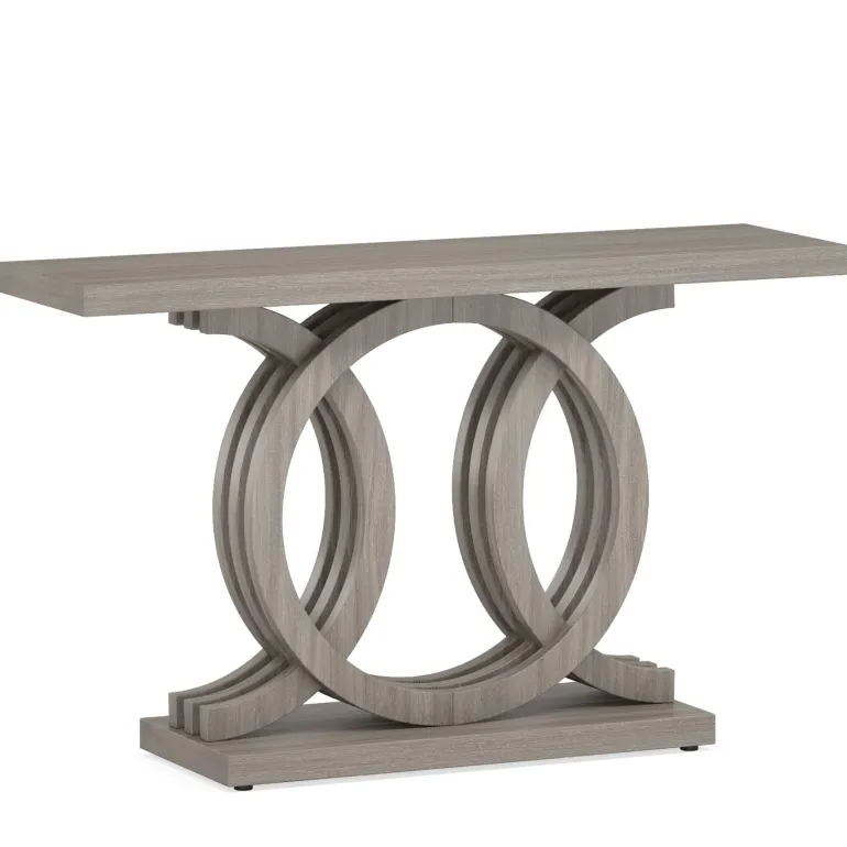 Shop Tribesigns Farmhouse Console Table, 55" Hallway Sofa Table With Geometric Base