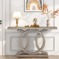 Shop Tribesigns Farmhouse Console Table, 55