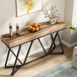 Store Tribesigns Farmhouse Console Table, 55