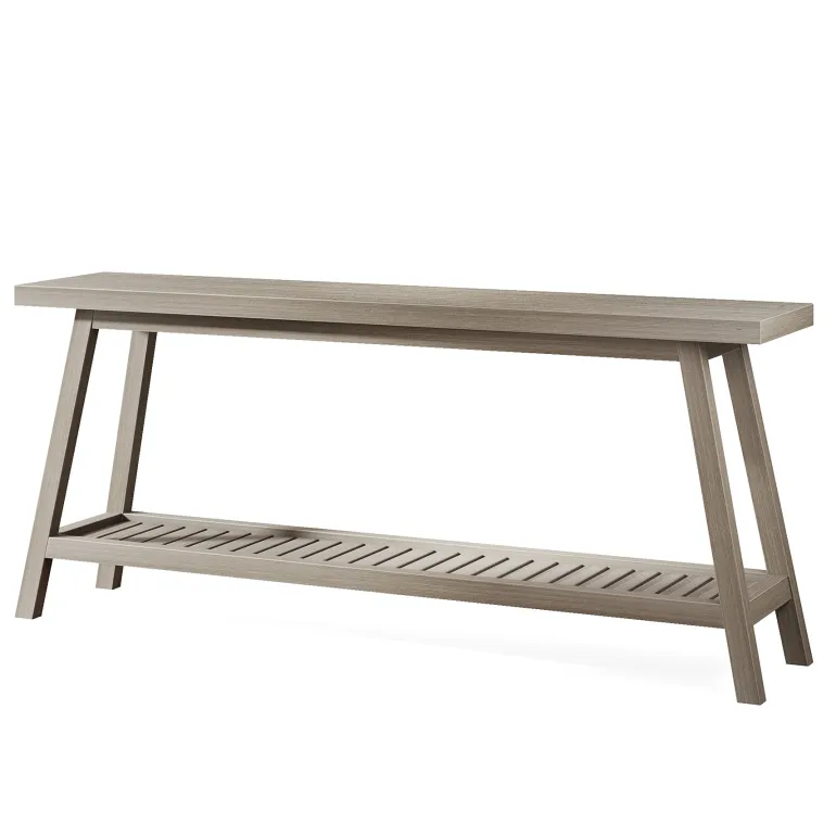 Cheap Tribesigns Farmhouse Console Table, 70.9" Entryway Table 2 - Tier Sofa Table