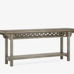 Shop Tribesigns Farmhouse Console Table, 70.8" Narrow Wood Sofa Table with Storage