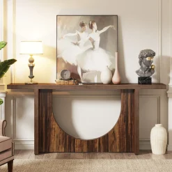 Flash Sale Tribesigns Farmhouse Console Table, 70.9