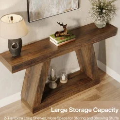 New Tribesigns Farmhouse Console Table, 55