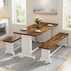 Flash Sale Tribesigns Farmhouse Dining Table Set, 47