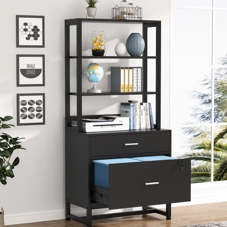 Best Sale Tribesigns File Cabinet, 2 Drawers Letter Size Filing Cabinet Printer Stand