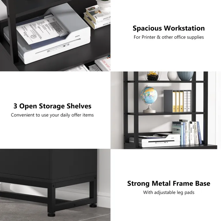 Best Sale Tribesigns File Cabinet, 2 Drawers Letter Size Filing Cabinet Printer Stand