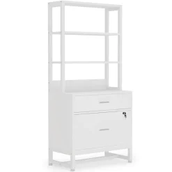 Best Sale Tribesigns File Cabinet, 2 Drawers Letter Size Filing Cabinet Printer Stand