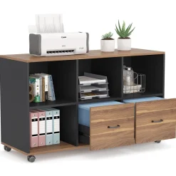 Discount Tribesigns File Cabinet, 43 inches Mobile Filing Cabinet for Letter Size