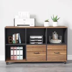 Discount Tribesigns File Cabinet, 43 inches Mobile Filing Cabinet for Letter Size